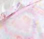Tie Dye Hearts Organic Cotton Duvet Cover &amp; Shams