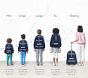 Navy Trim Solid Mackenzie Backpack