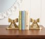 Open Box: Ava Ribbon Bookends - Brass