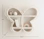 Butterfly Shaped Rattan Shelf (23" x 28")