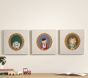 Chris Loves Julia Fancy Animal Art, Set of 3