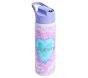 Lavender Heart Tie Dye Mackenzie Water Bottle