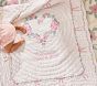 LoveShackFancy Floral Heart Baby Quilt