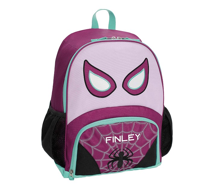 ghost spider mini backpack Marvel Spidey and His Amazing Friends Ghost-Spider | 10" PU Leather Backpack Purse for Kids & Adults functional and oh Spider-Gwen Mini Cosplay Backpack with