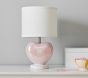 Iridescent Heart Table Lamp (17")