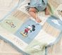 Disney Home x Sanderson Mickey Sherpa-Backed Patchwork Knit Baby Blanket
