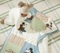 Disney Home x Sanderson Mickey Sherpa-Backed Patchwork Knit Baby Blanket
