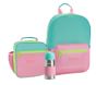 Pink Aqua Lime Astor Backpack &amp; Lunch Bundle, Set Of 3