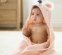 Super Soft Flamingo Baby Hooded Towel &amp; Washcloth Set