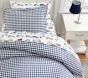 Check Organic Cotton Duvet Cover &amp; Shams