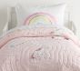 Rainbow Unicorn Toddler Quilt (Crib Sized)