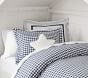 Check Organic Cotton Duvet Cover &amp; Shams