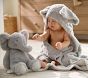 Elephant Faux Fur Baby Hooded Towel