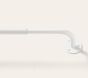 Open Box: Room Darkening Single Curtain Rod (.75"), Medium 48" - 88" - White