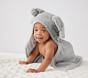 Elephant Faux Fur Baby Hooded Towel