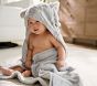 Elephant Faux Fur Baby Hooded Towel