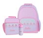 Sadie Gingham Pink Mackenzie Backpack Bundle, Set of 3