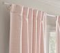 Evelyn Linen Blend Ruffle Bottom Bow Blackout Curtain