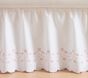 Welcome Home Embroidered Heart Crib Skirt