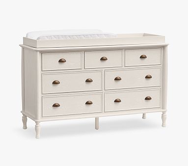 Bria Hammel Upholstered Convertible Crib | Pottery Barn Kids