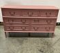 Open Box: Rosalie Extra-Wide Nursery Dresser (56") - Weathered Soft Berry