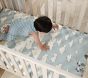 Disney Home x Sanderson Mickey Mouse Clouds Picture-Perfect Organic Cotton Crib Fitted Sheet