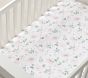 Meredith Allover Floral Organic Cotton Crib Fitted Sheet