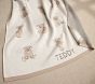 Teddy Bear Cotton Knit Baby Blanket
