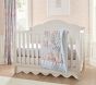 Scalloped European Linen Crib Skirt