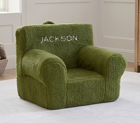 Anywhere Chair®, Army Green Sherpa | Pottery Barn Kids