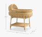 Scallop Wicker Bassinet &amp; Mattress Pad Set