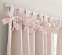 Plush Chenille Bows Blackout Curtain