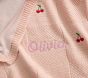 Cherries Patchwork Knit Baby Blanket