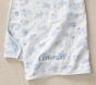 Coastal Elephant Oversized Organic Muslin Baby Blanket