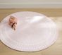 Pearl Dot Border 5' Round Rug