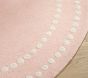 Pearl Dot Border 5' Round Rug