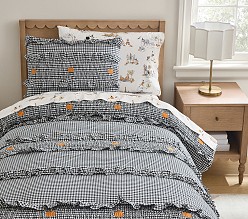 Riley Sheehey Halloween Gingham Smocked Quilt & Shams