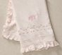 Welcome Home Embroidered Heart Oversized Muslin Baby Blanket
