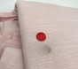 Open Box: Evelyn Linen Blend Ruffle Bottom Blackout Curtain (44"W x 96"L) - Pink