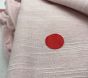 Open Box: Evelyn Linen Blend Ruffle Bottom Blackout Curtain (44"W x 96"L) - Pink