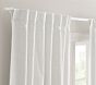Evelyn Linen Blend Ruffle Bottom Bow Blackout Curtain