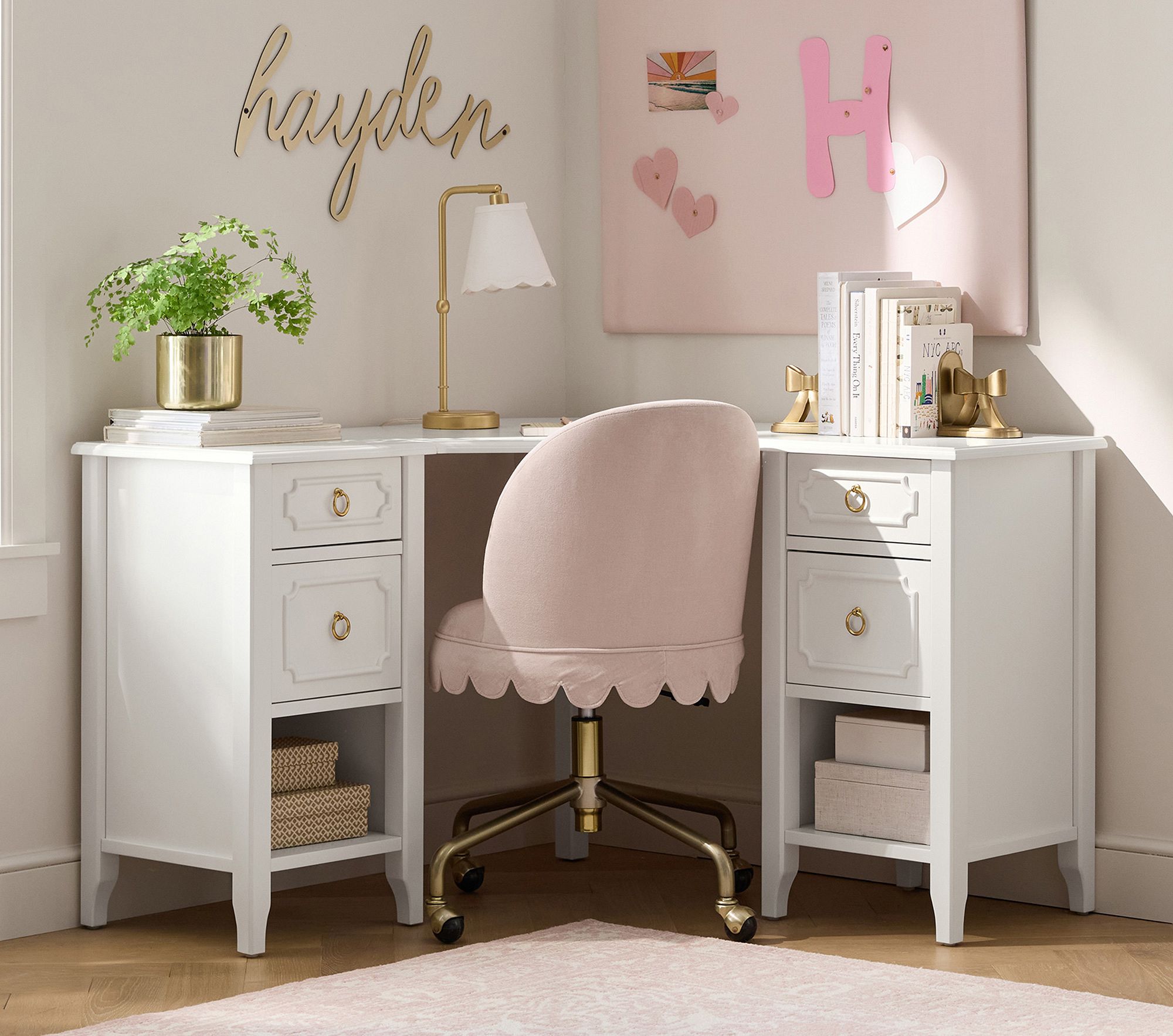 Ava Regency Corner Desk (46w x 46d") by Pottery Barn Kids