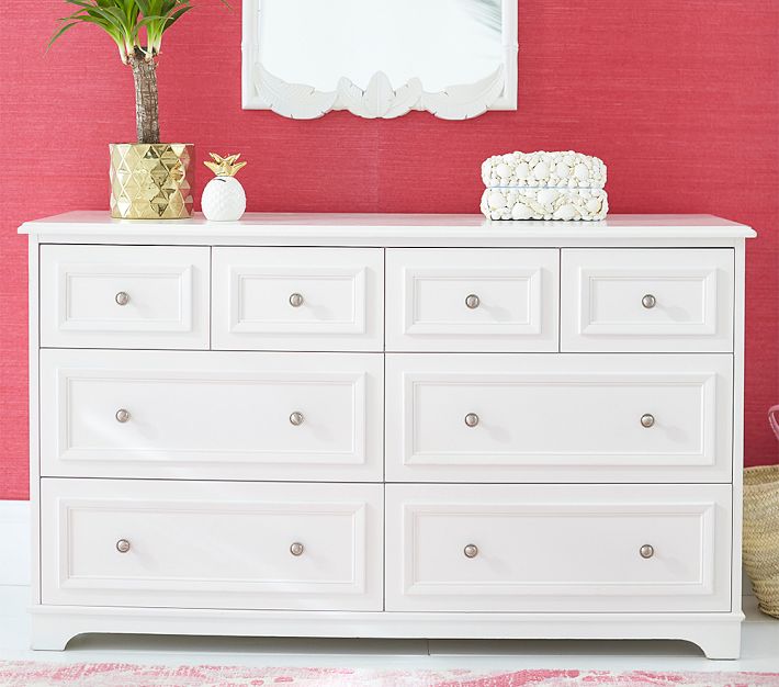 white nursery dresser 3 Drawer Dresser, MDF Chest of Drawers with Gold Knobs, Storage Cabinet for Bedroom, Nursery, Kids Room or Entryway and built to last through babyhood Fillmore Extra-Wide Nursery Dresser |