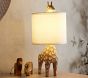 Carved Wood Giraffe Table Lamp (17")