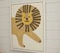Felted Lion Wall Art (30" x 24")