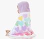 Rainbow Heart Baby Beach Hooded Towel UPF 50+