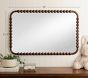 Chris Loves Julia Turned Wood Mirror (35" x 23")