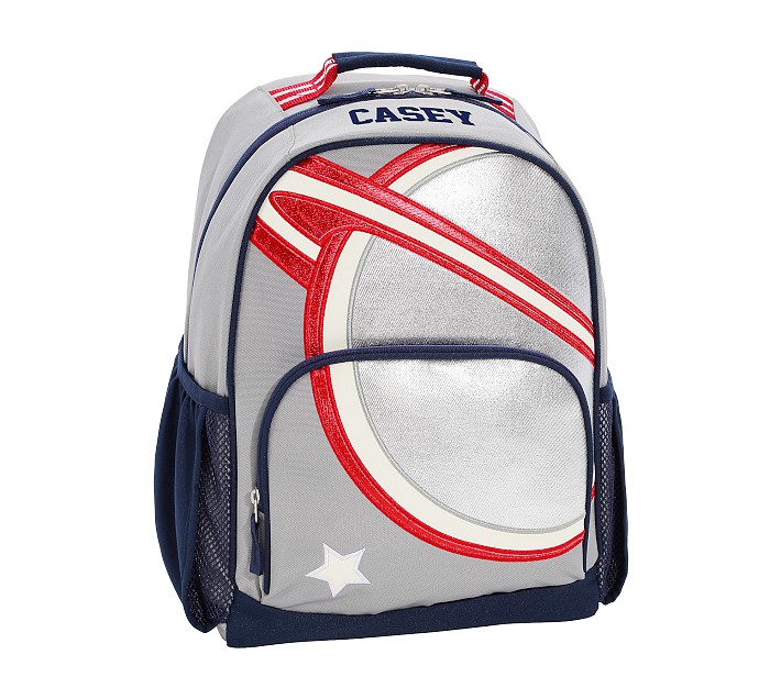 Mackenzie Silver Saturn Glow-in-the-Dark Backpack | Pottery Barn Kids