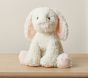 Open Box: Sherpa Plush Bunny (10"W x 11"H) -  White/Pink