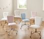 Square Upholstered 4-Leg Desk Chair